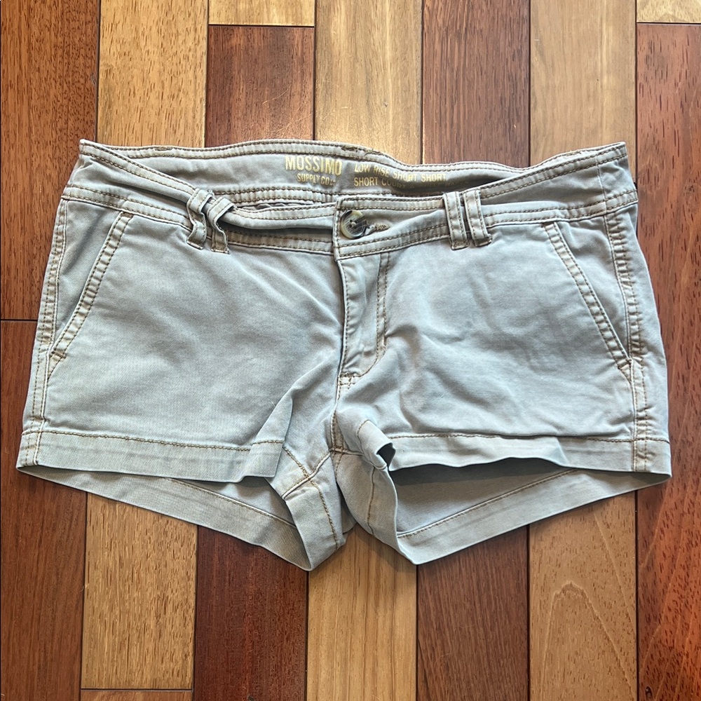Mossimo Supply Co. Khaki Cotton Blend Women's Shorts